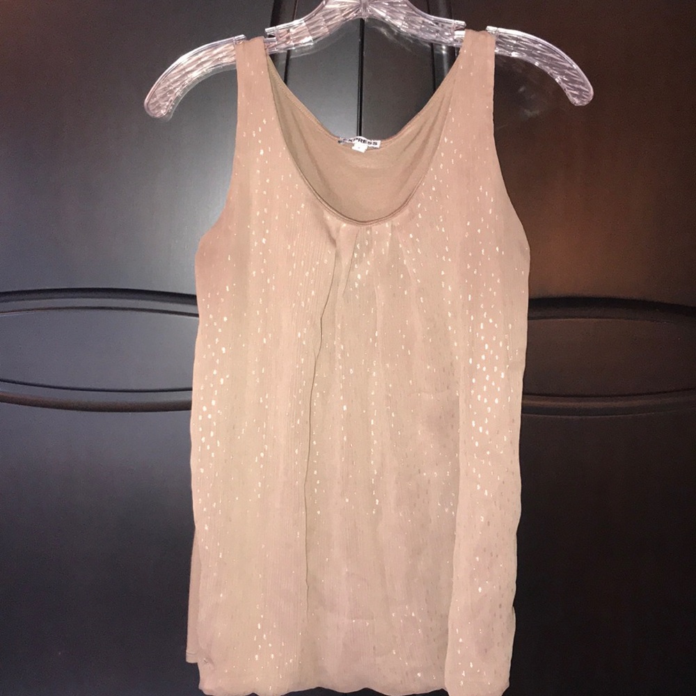 EXPRESS taupe top. Size small.